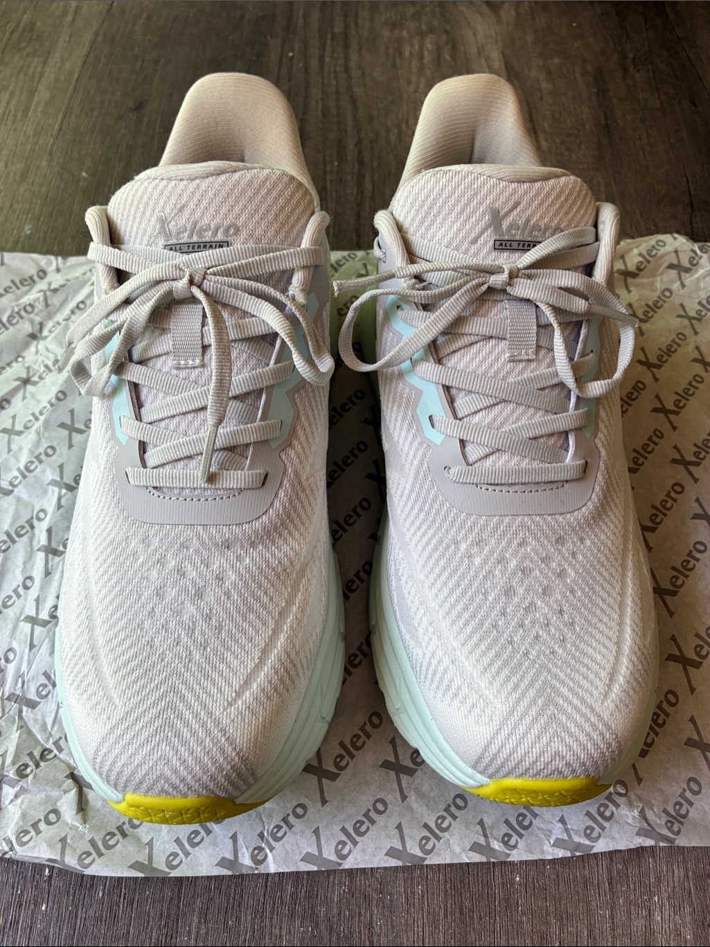 Xelero X-Gps Women's Athletic Shoes In Silver Grey/Sky Blue With Yellow Accents